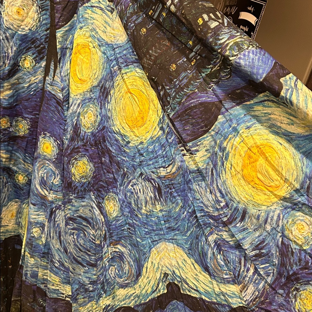 Selkie Starry Night Maxi Dress - Blue and Yellow - Picture 9 of 12